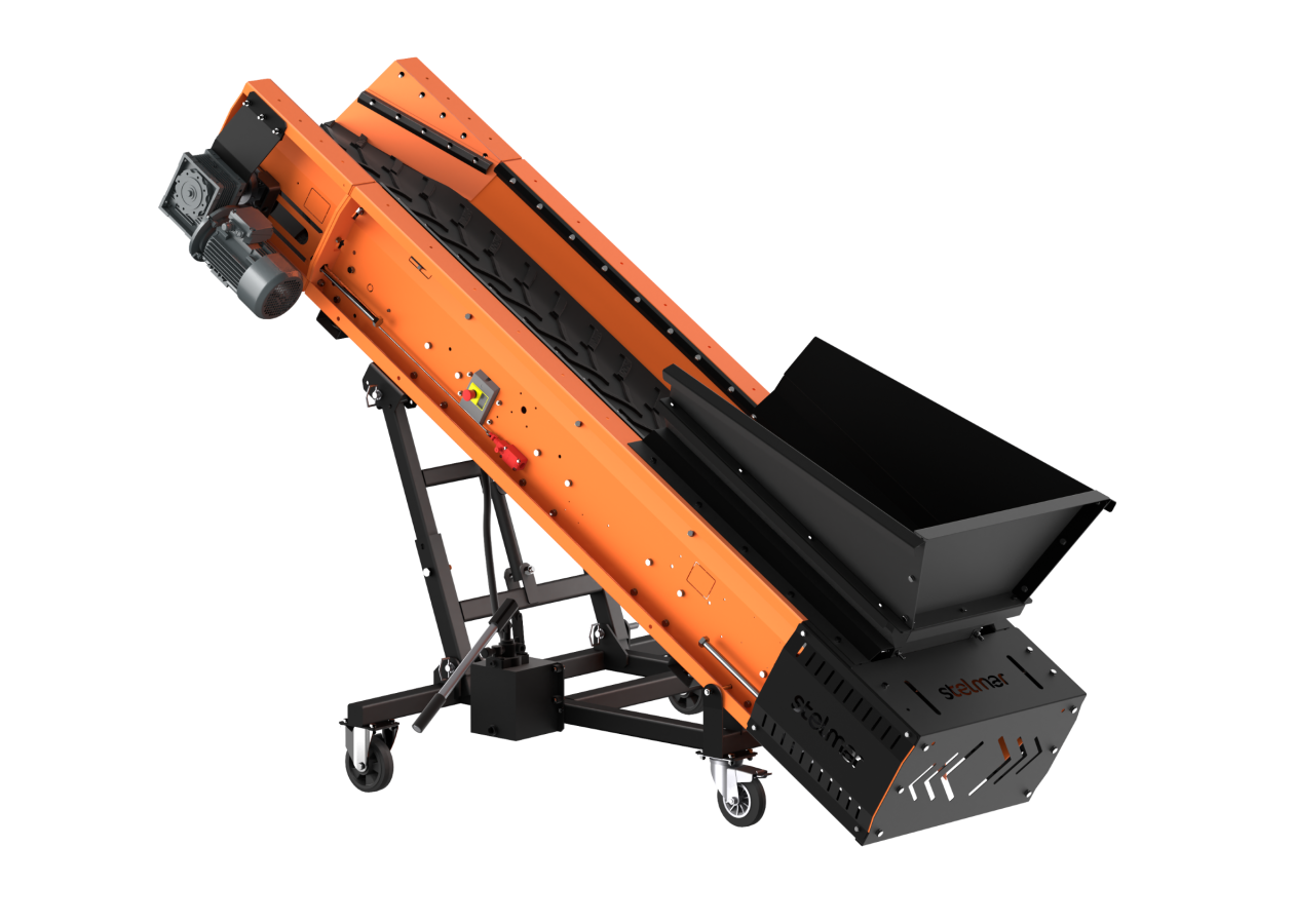 Convoyeur à bande renforcé 300 x 40 cm mobile DMB Machine, 3 mètres, bande 40 cm