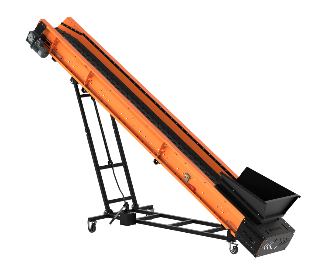Convoyeur à bande renforcé 600 x 50 cm mobile DMB Machine, 6 mètres, bande 50 cm